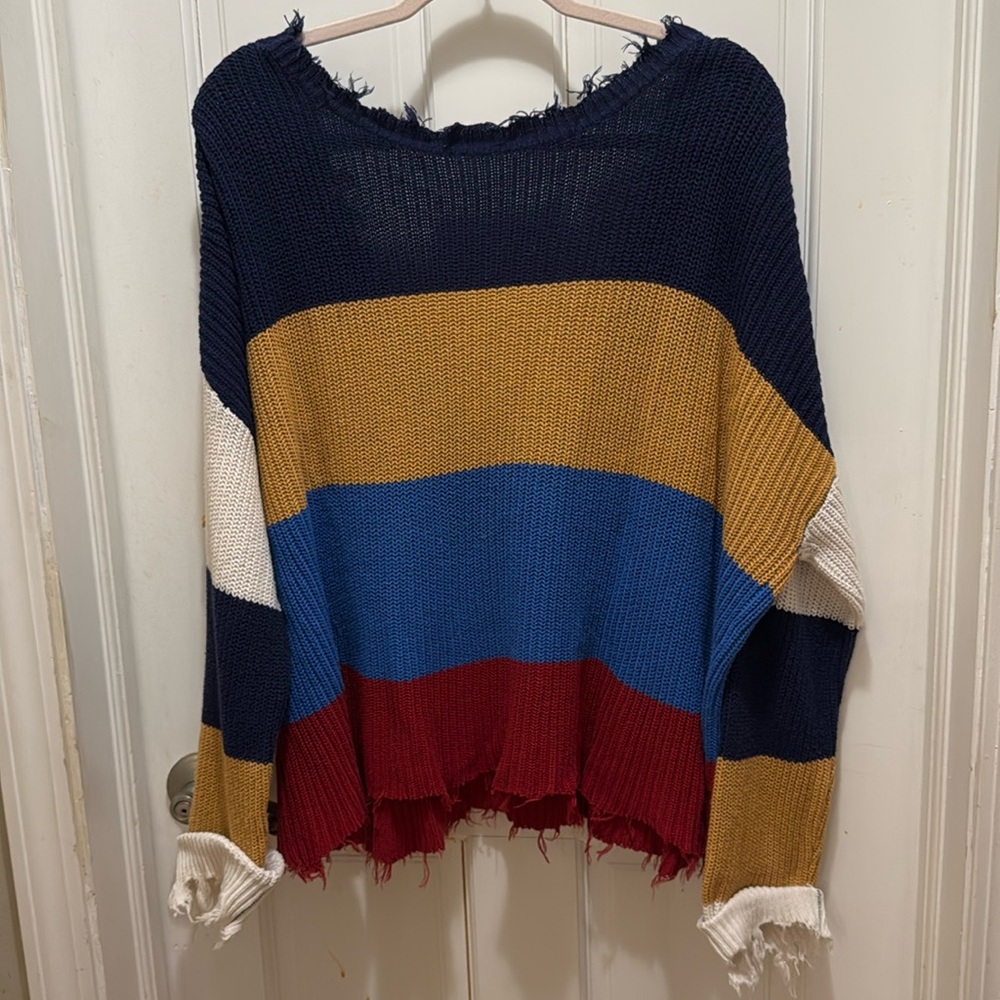 Fall stripped sweater from small boutique.